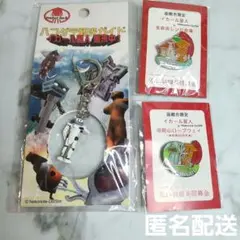 函館観光ガイド イカール星人 タワーロボ　キーホルダー　ピンバッチ　匿名配送