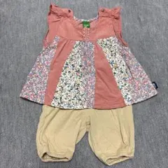 ラグマート　セットアップ　80cm 花柄
