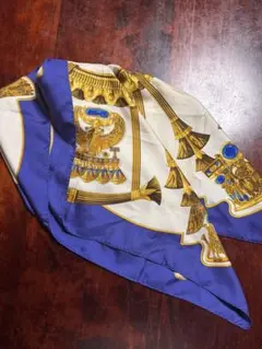 超美品！エルメスHERMES大判スカーフシルク100% ツタンカーメンエジプト 超美品！エルメスHERMES大判スカーフシルク100% ツタンカーメン