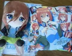 五等分の花嫁　中野三玖 ぬいぐるみ クッション　A3クリアポスター　3点セット