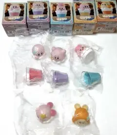 星のカービィーキャラテフロートケース　5種セット+おまけ２個付き