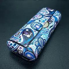 ★アイコス イルマiプライムケース iqos iluma prime用 ペイ青２
