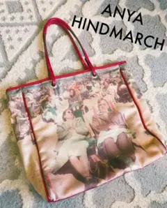 ANYA HINDMARCH アニヤハインドマーチ 転写 トートバッグ レア