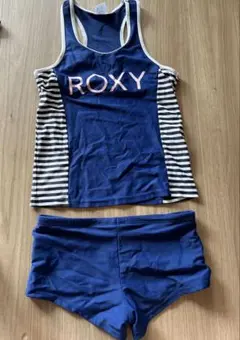 ROXY セパレート水着 ネイビー・ストライプ