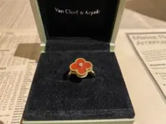 VanCleefu0026Arpels ヴィンテージアルハンブラ♡カーネリアンリング