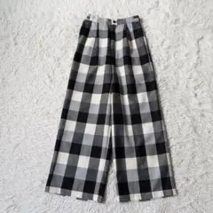 ポルテデブトン　ウールチェックパンツ　サイズ36 日本製　23AW