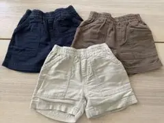 コットン　ハーフパンツ　3点セット 90cm