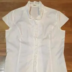 美品 NOLLEY'Sフレンチスリーブ コットンシャツ 半袖
