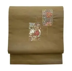 花鳥 刺繍 名古屋帯