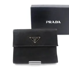 ⭐︎ 良品⭐︎ PRADA ミニ財布 ナイロン 三角プレート 折り財布