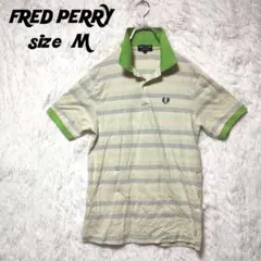 FRED PERRY　フレッドペリー　メンズ　ポロシャツ　黄緑系　M