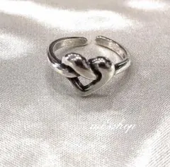 silver925 ハートの結び目リング/シルバー925 リング　ring