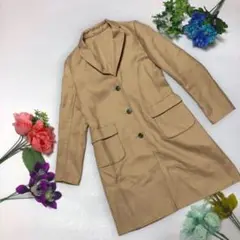 2【ユニクロ】チェスターコート やわらかい【M】ブラウン 冬服 ゆったり