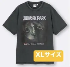 GU ジュラシック・パーク ウォッシュドグラフィックTシャツ (5分袖)
