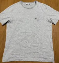 ラコステ メンズTシャツ グレー Mサイズ相当