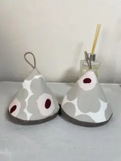 売り切りセール　1300円→1200円　ストウブ　限定生地　三角鍋つかみ