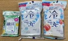 新品未開封　ビオレ　冷シート　無香料　もも　顔汗フェイスシート