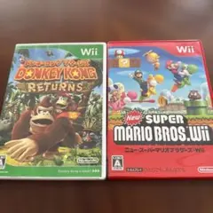 Wii　ニュー・スーパーマリオブラザーズ・Wii　ドンキーコングリターンズ