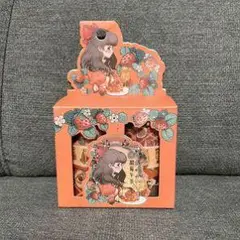 いちごと女の子のシールセット