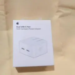 Apple純正 デュアルUSB-Cポート搭載35Wコンパクト電源アダプタ