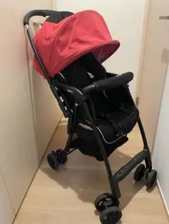 Aprica ベビーカー カルーンエアーAB チェックレッド