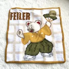 フェイラー歌舞伎　FEILER タオル ハンカチ 歌舞伎 鷺娘新品 FEILER フェイラー ハンカチ 3枚セット 未使用品 綿 鷺娘 藤娘