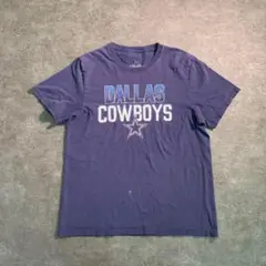 【DALLAS COWBOYS】プリントTシャツ ネイビー 古着usedSM71