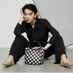 イザックトートバッグ 【Polka Dots】 ボンディング2WAYトート