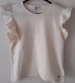 プチバトー　フリルTシャツ　12歳用