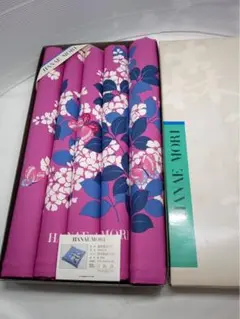 HANAE MORI ハナエ・モリ 座布団カバー ファスナー ピンク 花柄 5枚