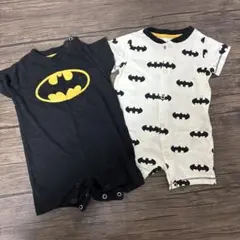 H&M バットマンロンパース 2枚セット 1-2M