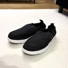 [PEAK JOHN] スリッポン スニーカー 室内履き 黒 白