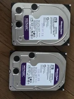 Western Digital WD Purple 2TB HDD x2