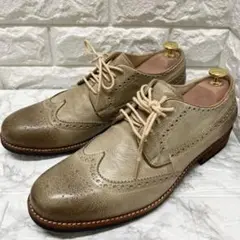 【良品】ENZO RAUDi❣️ウィングチップ レザーシューズ 26cm 革靴