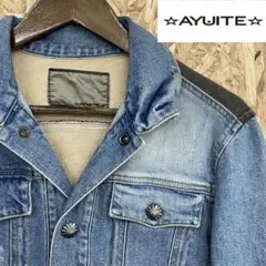 【美品】AYUITE アユイテ スウェットドッキング デニムジャケット M