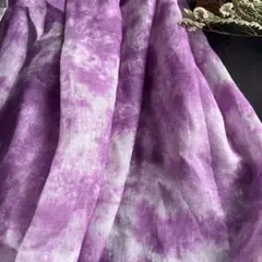 ラスト❣️ラミーリネン生地 薄パープル 幅145×150cm