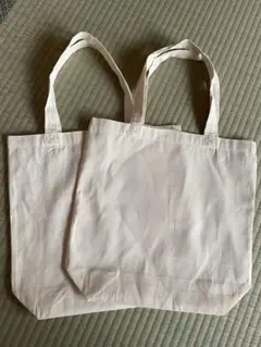 無地　トートバック エコバッグ　2つ(バラ売も 可)