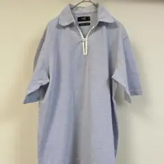 おしゃれ♡ 23区HOMME クイックドライポロシャツ　ブルー　青　水色