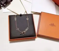 エルメス HERMES ネックレス エシャペ ピンクゴールド