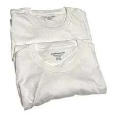 ✨2枚セット✨Tシャツ ポケット付き クルーネック 半袖 メンズ 白 Mサイズ