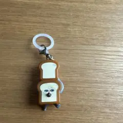 パンどろぼう　めじるしアクセサリー【サササ】トースト型キャラクターキーホルダー