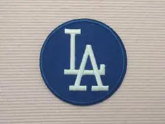 【MLB★WAPPEN】ロサンゼルスドジャース！ワッペン／タイプＣ青丸＜1枚＞★