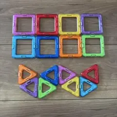 マグネットブロック ベビー キッズ 正方形 正三角形 16ピース