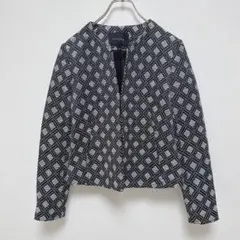 BANANA REPUBLIC ノーカラージャケット 総柄 2 フォーマル