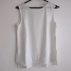 UNIQLO ホワイト ノースリーブシャツ S