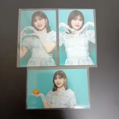 乃木坂46 柴田柚菜 ネーブルオレンジ ミニ生写真 表題 3種コンプ