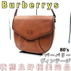 極美完品 バーバリーズ レザー 内側ノバチェック ショルダーバッグ 斜め掛け