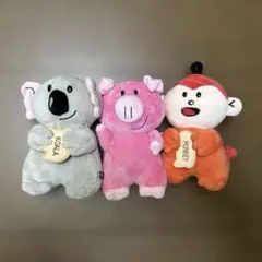 たべっこ動物動物ぬいぐるみセット GEOクレーンゲーム限定商品３点