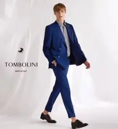 定価18万 ロロピアーナ生地 トンボリーニ TOMBOLINI ダブルジャケット