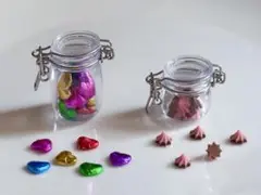 ミニチュア　チョコレート2種セット　保存容器　キャニスター